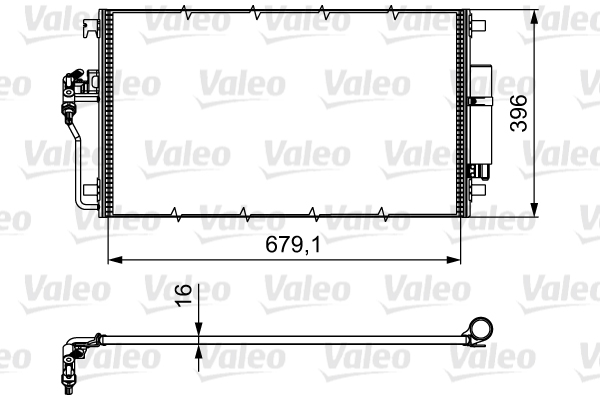 Condensator, climatizare 814374 VALEO