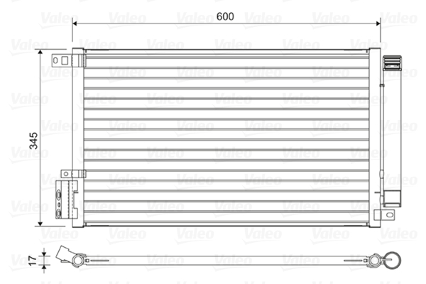 Condensator, climatizare 814381 VALEO