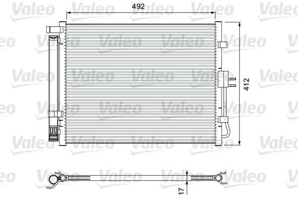 Condensator, climatizare 814402 VALEO