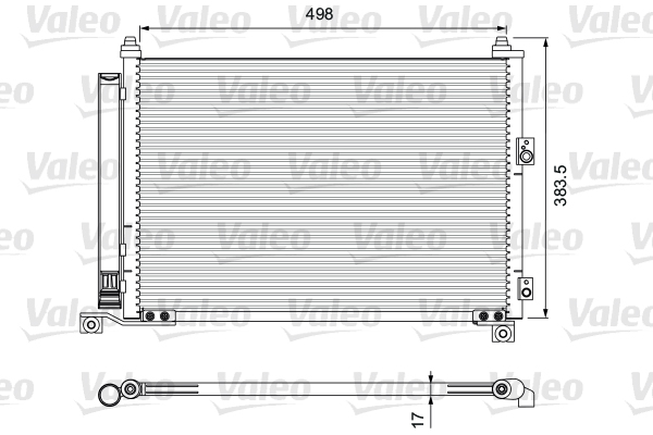 Condensator, climatizare 814403 VALEO