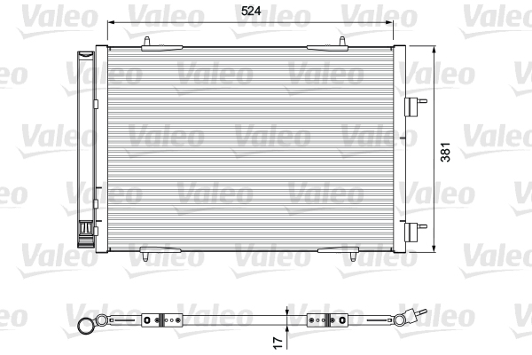 Condensator, climatizare 814406 VALEO