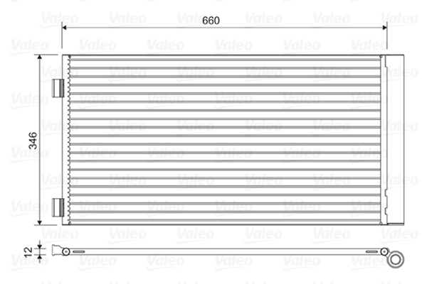 Condensator, climatizare 814408 VALEO