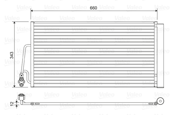 Condensator, climatizare 814409 VALEO