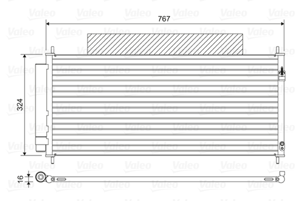 Condensator, climatizare 814411 VALEO