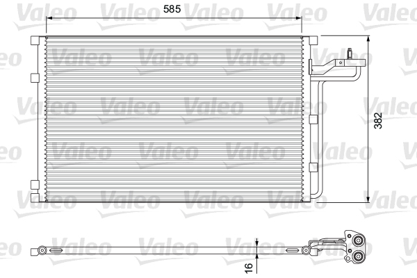 Condensator, climatizare 814416 VALEO