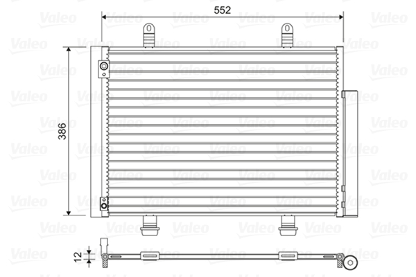 Condensator, climatizare 814418 VALEO