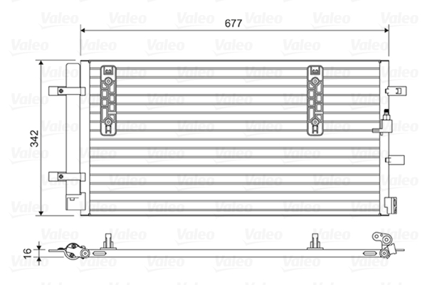 Condensator, climatizare 814419 VALEO