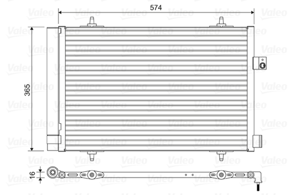 Condensator, climatizare 814420 VALEO