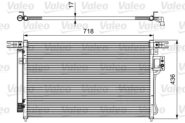 Condensator, climatizare 814425 VALEO