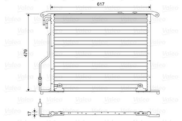 Condensator, climatizare 814434 VALEO