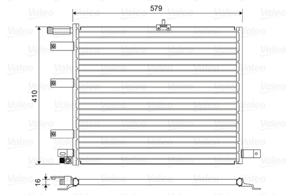 Condensator, climatizare 814490 VALEO