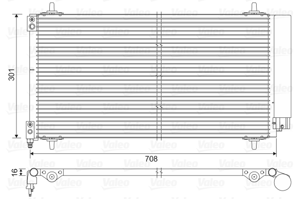 Condensator, climatizare 817740 VALEO