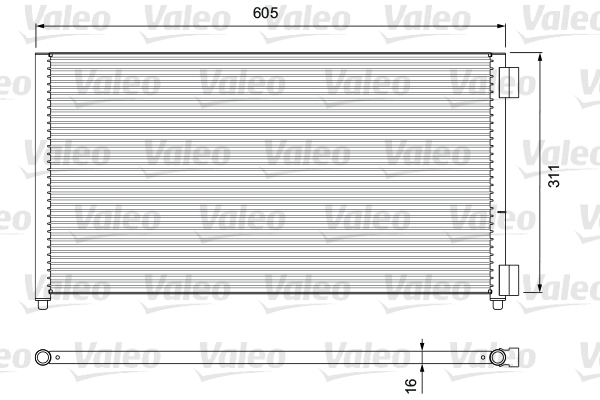 Condensator, climatizare 817799 VALEO