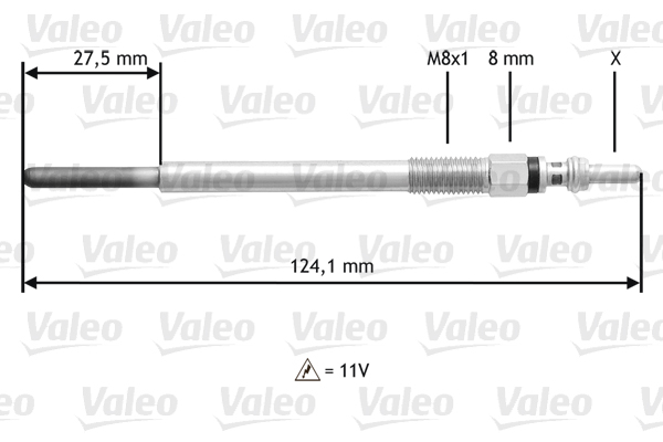 Bujie incandescenta 345138 VALEO