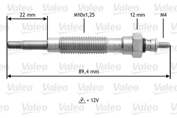 Bujie incandescenta 345149 VALEO