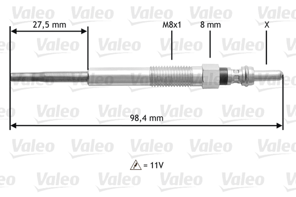 Bujie incandescenta 345175 VALEO