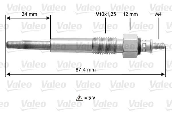 Bujie incandescenta 345176 VALEO