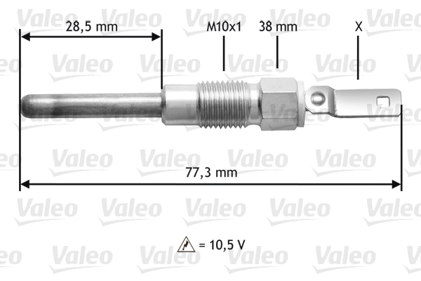 Bujie incandescenta 345197 VALEO