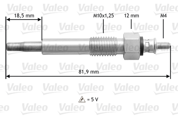 Bujie incandescenta 345205 VALEO