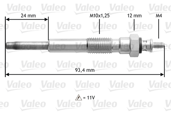 Bujie incandescenta 345207 VALEO