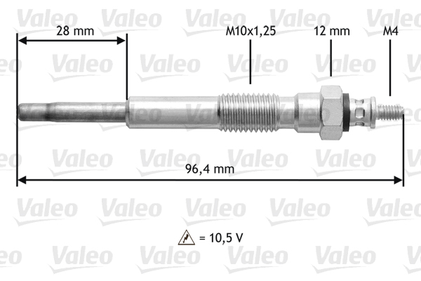 Bujie incandescenta 345209 VALEO