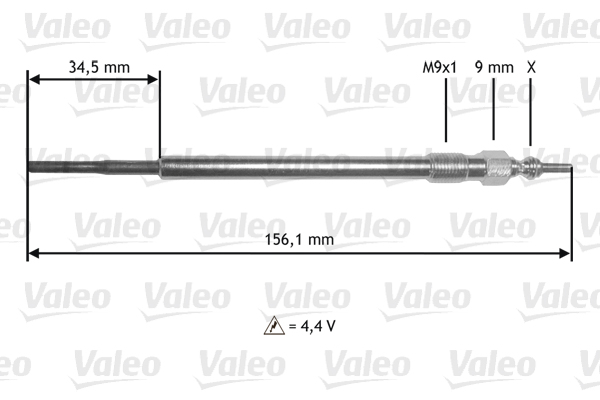 Bujie incandescenta 345218 VALEO