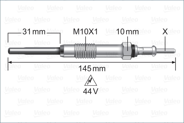 Bujie incandescenta 345234 VALEO