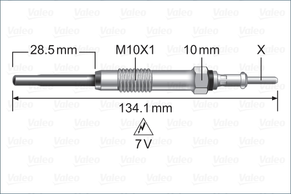 Bujie incandescenta 345250 VALEO