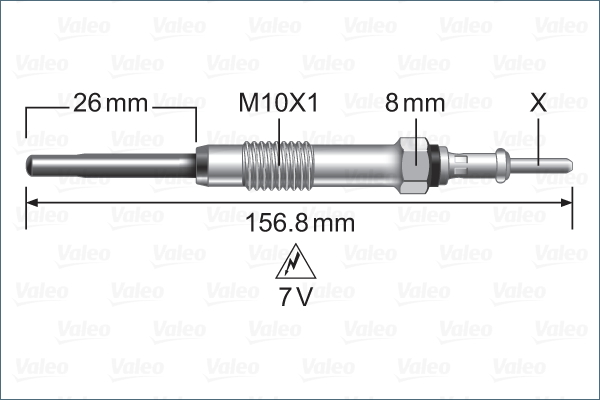 Bujie incandescenta 345258 VALEO