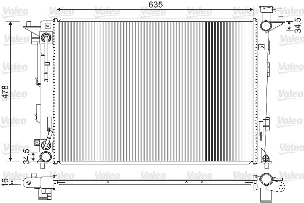 Radiator, racire motor 733213 VALEO