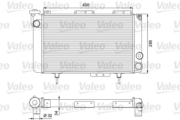 Radiator, racire motor 383463 VALEO