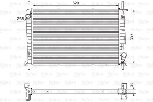 Radiator, racire motor 701527 VALEO