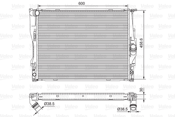 Radiator, racire motor 701542 VALEO