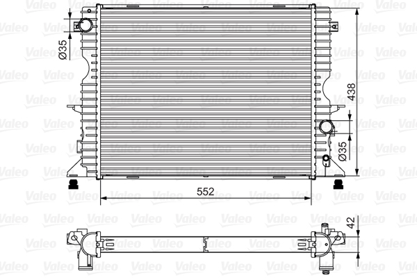 Radiator, racire motor 701545 VALEO