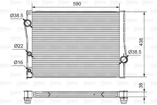 Radiator, racire motor 701549 VALEO