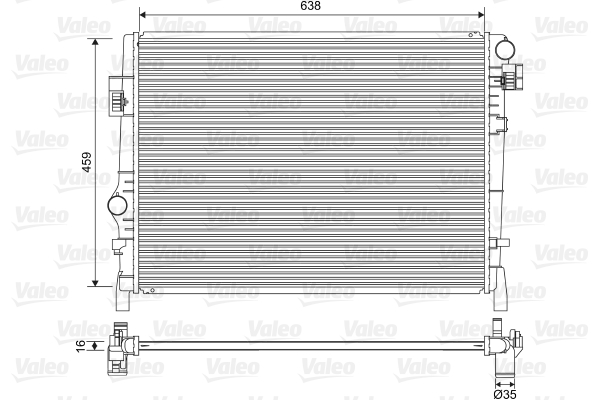 Radiator, racire motor 701553 VALEO