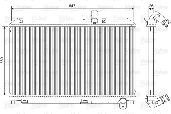 Radiator, racire motor 701561 VALEO