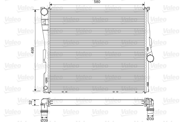 Radiator, racire motor 701563 VALEO