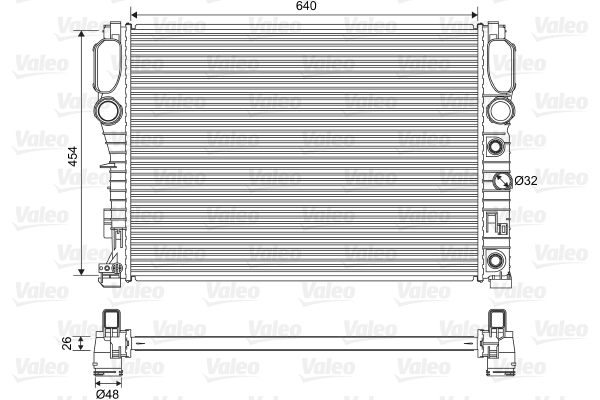 Radiator, racire motor 701575 VALEO