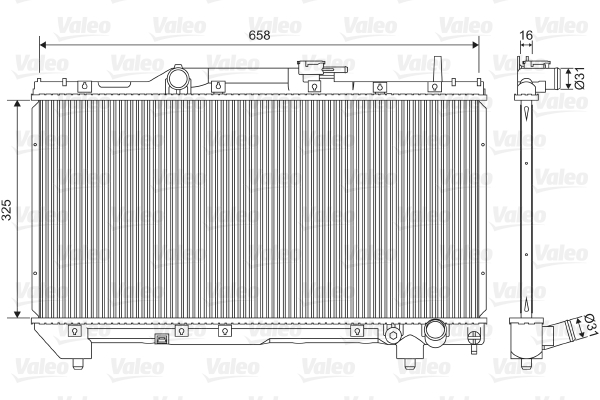 Radiator, racire motor 701579 VALEO