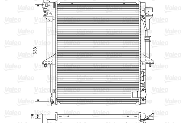 Radiator, racire motor 701585 VALEO