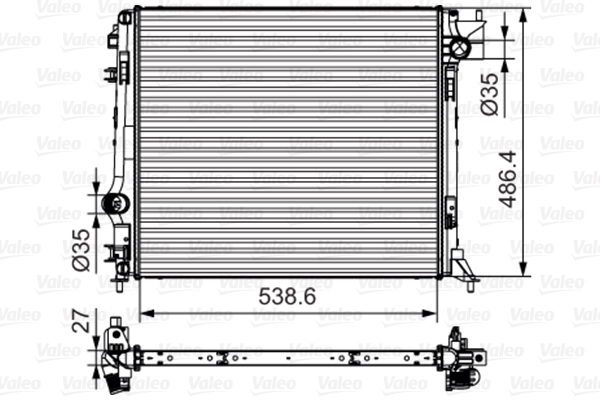 Radiator, racire motor 701641 VALEO