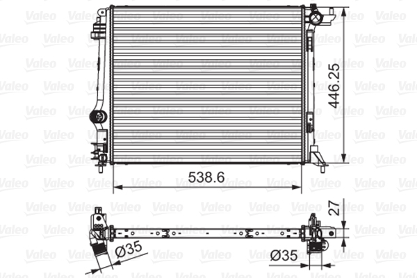 Radiator, racire motor 701662 VALEO