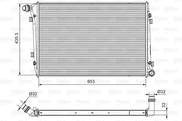 Radiator, racire motor 701664 VALEO