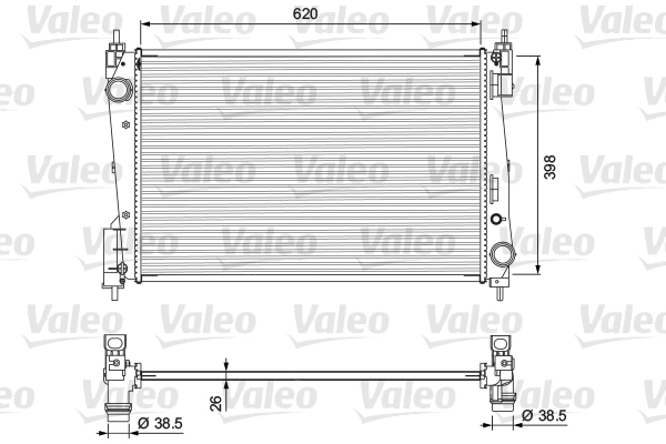 Radiator, racire motor 701717 VALEO