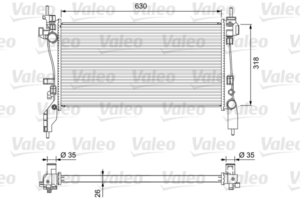 Radiator, racire motor 701718 VALEO