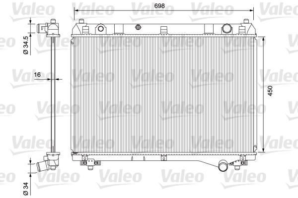 Radiator, racire motor 701722 VALEO