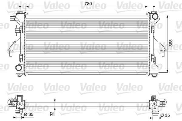 Radiator, racire motor 701727 VALEO