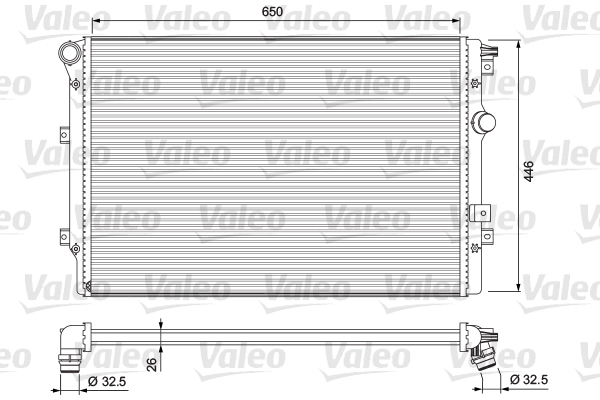 Radiator, racire motor 701728 VALEO