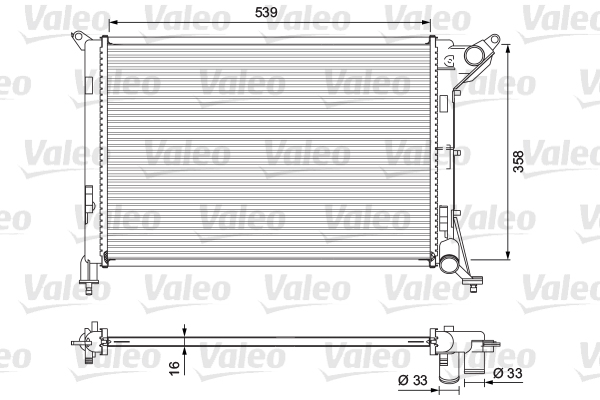 Radiator, racire motor 701730 VALEO